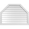Ekena Millwork Octagonal Top Surface Mount PVC Gable Vent w/ 2"W x 1-1/2"P Brickmould Frame, 38"W x 28"H GVPOT38X2802SN - alternate 1